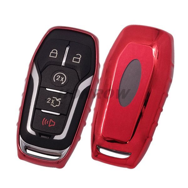For Ford TPU protective key case red color MQQ:5PCS
