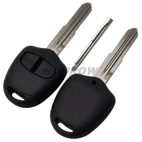 For Mit 2 button remote key blank with Right Blade Without Logo