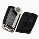 For VW 3 button flip remote key blank with HU162T blade