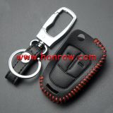 For Opel 2 button key cowhide leather case