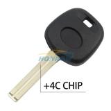 For Le transponder key with 4C chip （Short Blade）