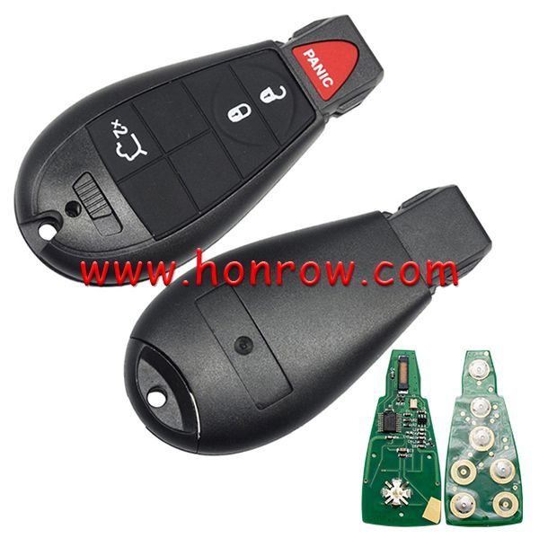 For Chrysler 3+1 button remote key with 433Mhz ID46 PCF7941 Chip FCCID:M3N5WY783X