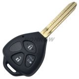 For To 3 button remote key blank
