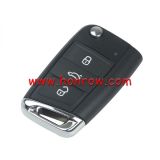For VW Golf7 3 button remote key shell with HU66 blade