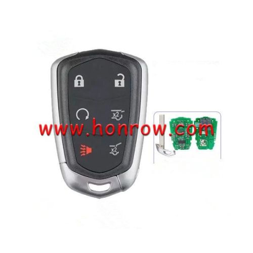 For Cadill smart keyless 6 button remote key with 433mhz FCC ID: HYQ2EB P/N: 13598512
