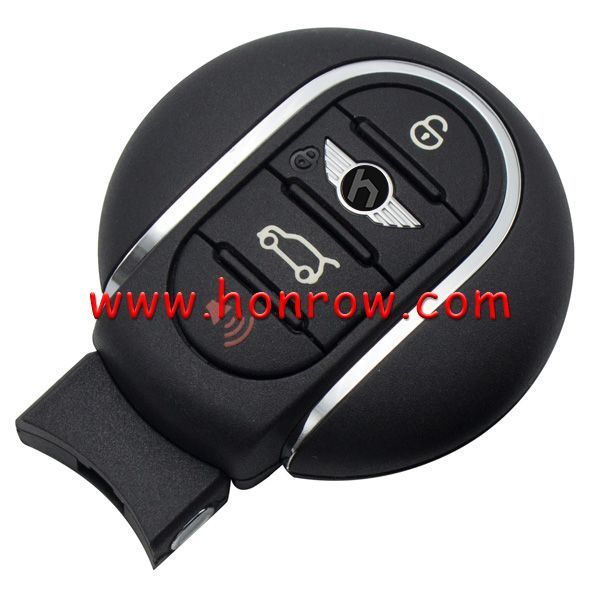 For BMW Mini Cooper 4 button Mini keyless remote key  with 434.92mhz with PCF7953P chip original key shell+aftermarket PCB  Used for Korean market
