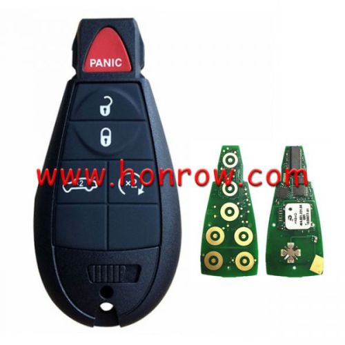 For Chrysler Aftermarket  4+1Button Keyless Go remote key 433mhz  PCF7945 chip IYZ-C01C FCCID: 05026334AC