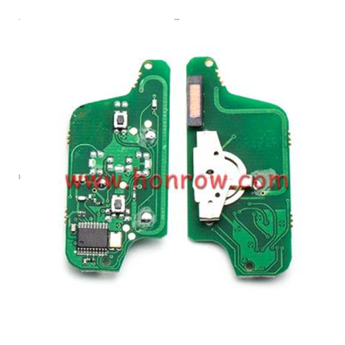 For Peugeot FSK 2 button flip remote control with 433Mhz PCF7941 Chip for 307&407 Blade (After 2011 year)