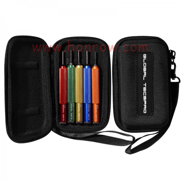 Pin installing tool set used for flip remote key