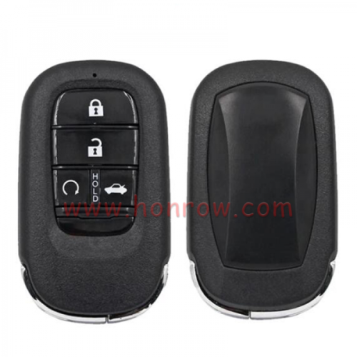 For Honda 4 button Smart Remote Car key with 433MHZ 4A Chip  FCC ID : KR5TP-4