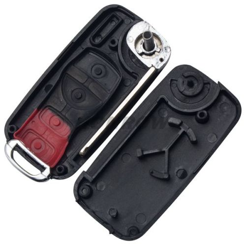 For Nis 3 button modified flip remote key blank without buttons pad