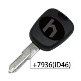 Peu transponder key with 206 key blade with 7936 ( ID46) Chip