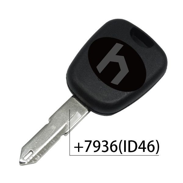 Peu transponder key with 206 key blade with 7936 ( ID46) Chip