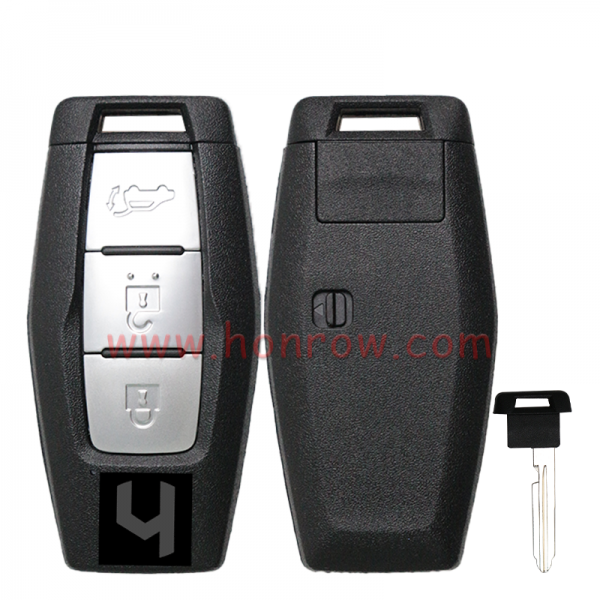 For Mitsubishi 3 button smart key blank with Emergency Key