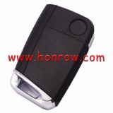 For VW 3 button remote key shell with  HU162T Blade