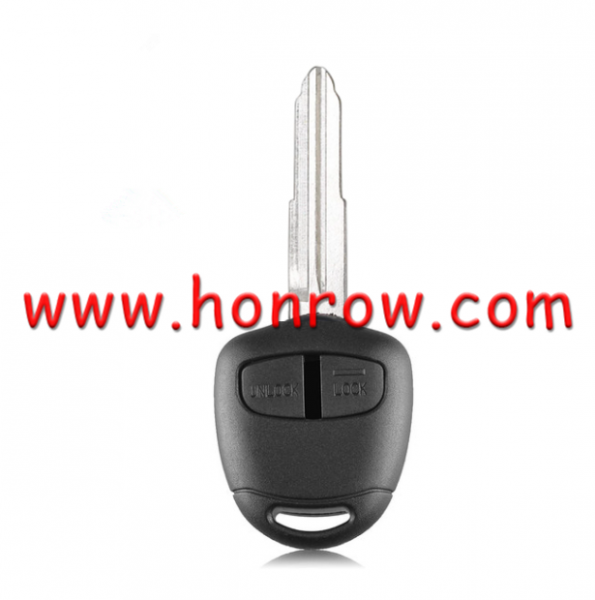 For Mitsubish 2 button remote key blank with MIT8 Blade with logo