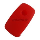 For VW 2+1 button Silicone case Red color