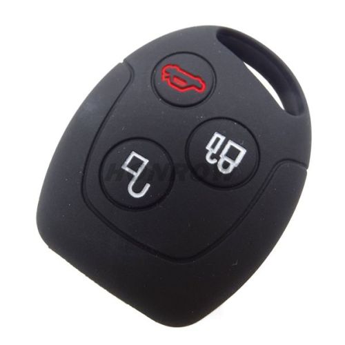 For Ford 3 button Silicone case black MQQ:5PCS