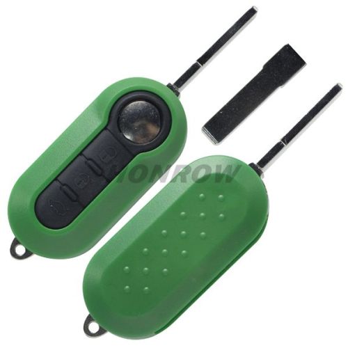 For New Product -For  Fi 3 button flip remote key blank (Green Color)