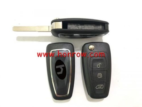 For Aftermarket Ford 3 Button remote key with 433.92Mhz FSK ID63 80bit Chip  BK2T-15K601-AA/AB/AC A2C53435329
