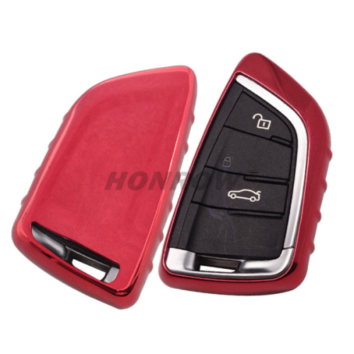 For BMW TPU protective key case red color