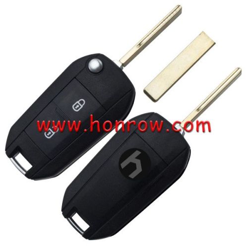 For Peu  2 button remote key blank with 407 Key blade