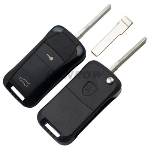 For Por Cayenne 2 button flip remote  key blank