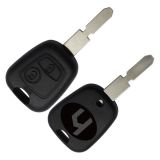 For Peu 2 button remote Key blank with 4 track blade