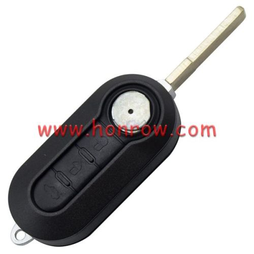 For Fi 3 button flip remote key blank (Black Color)