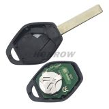 After Makert For BMW EWS Systerm 3 button remote key with 2 track blade with 7935 chip   315MHZ