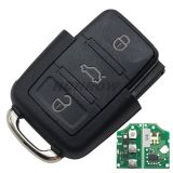 For VW 3 Button remote control 1JO959753P 433MHZ