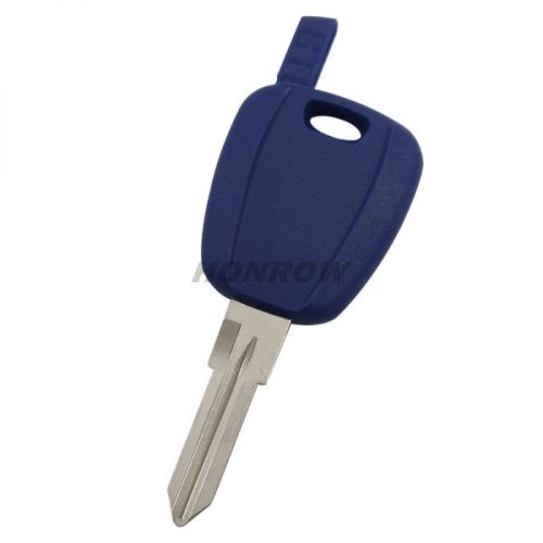 For Fiat transponder key blank with GT15R blade (can put TPX long chip and Ceramic chip) blue color