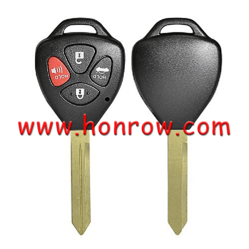 For high quality Toy 3+1 button remote key blank with toy47 blade enhanced version