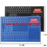 Haoshi Rubber Anti-slip Pinning Bench Desk Working Mat for Locksmith Tools Repair Mat 43.5MM*27.5MM