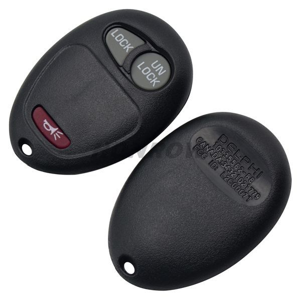 For Bu 2+1 button remote key blank With Battery Place