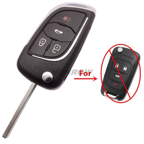 For Chevrolet 3+1 button modified remote key blank