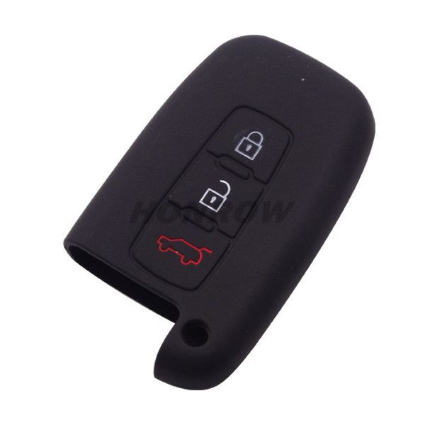 For Hyundai 3 button silicon case black MQQ: 5PCS