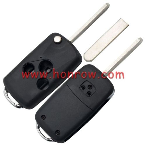 For Ho 3 button flip remote key blank