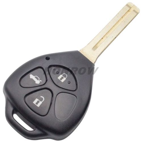 For To Camry 3 button remote key blank with To48 blade