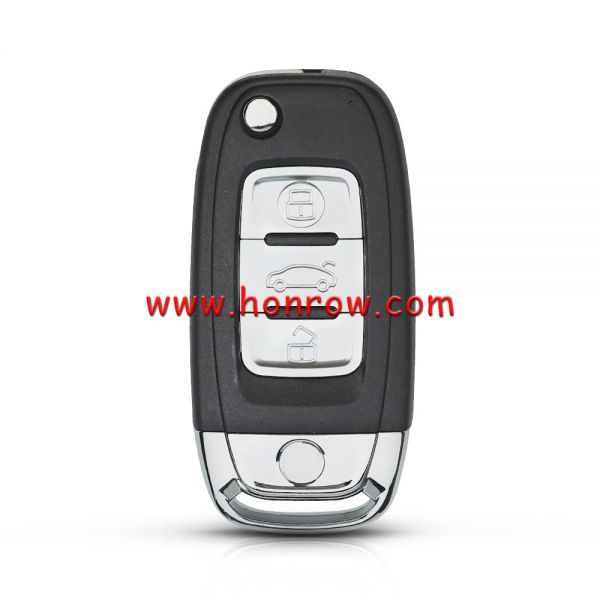 For VW modified 3 button flip remote key blank