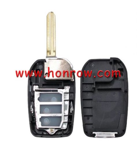 For Toy 3 button Modified Flip Car Key Shell with TOY43 blade