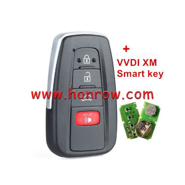 Xhorse VVDI for Toyota 4 button XM Smart Key XSTO00EN Universal Remote Key Support Renew and Rewrite for Toyota Work for Plus Max VVDI2 VVDI Mini