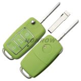 For V 3 button  waterproof  remote key blank with green color