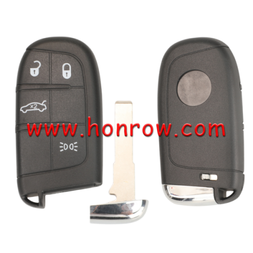 For Fiat 4 button remote key shell with SIP22 Blade
