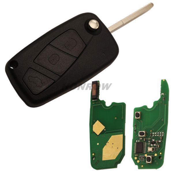 For Fiat Panda 3 button remote key with 433mhz ASK PCF7941A/HITAG 2/ 46CHIP
