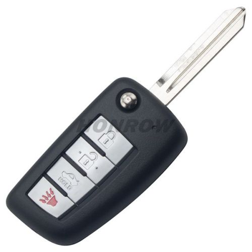 For Nissan 3+1 button remote key blank