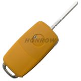 For V 3 button  waterproof  remote key blank with yellow color