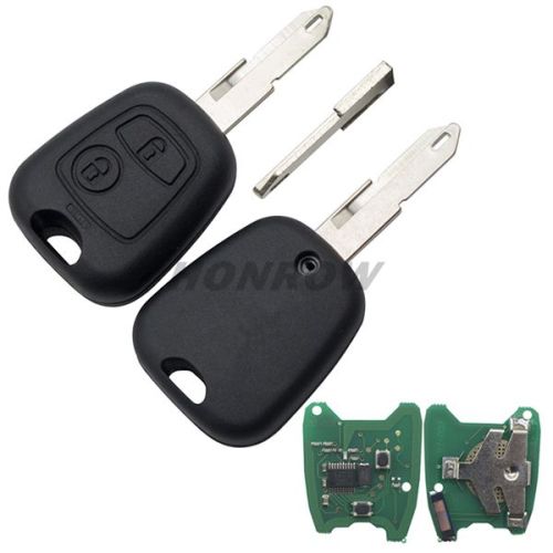 For Peugeot 2 button remote key with 206 blade 433Mhz PCF7961 Chip