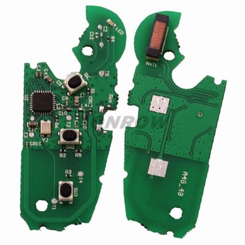 For Au MQB 3B flip remote key with ID48 chip-434mhz ASK model