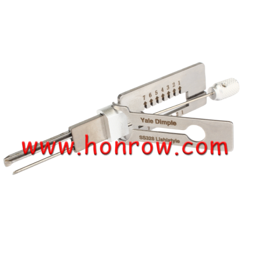 Lishi Tool Yale Dimple SS328 Lishistyle 2 in 1  lock pick and decoder locksmith tool